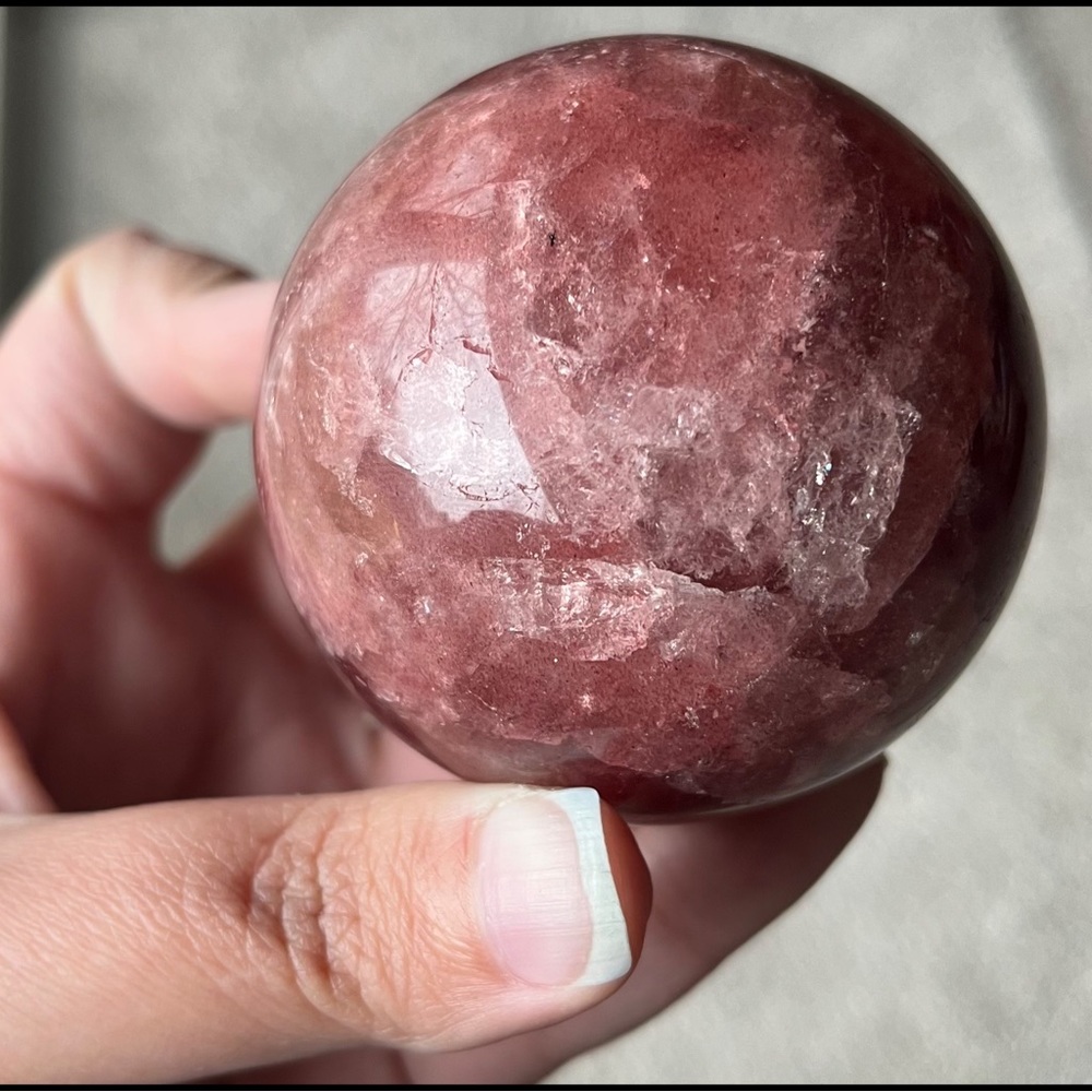(RELISTED) Tanzberry Quartz Sphere - Picture 11 of 16